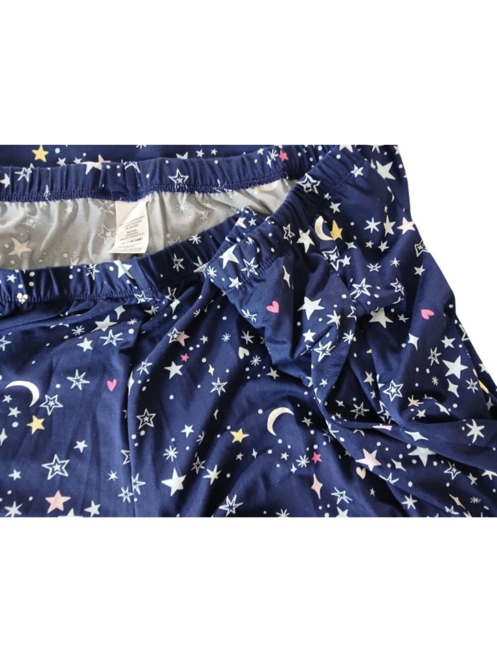 JoySpun Womens Celestial Blue Moon Stars Pajama Set Sleeveless Top Shorts Sz 3X - Picture 6 of 11